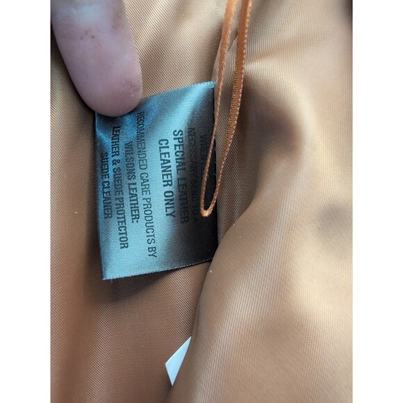 Wilsons Leather Pelle Studio Tan Leather Pants Women's 6 Native American look - Picture 10 of 13